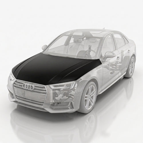 Audi A4 B9 ön kaput astar yüzey boyaya hazır detay